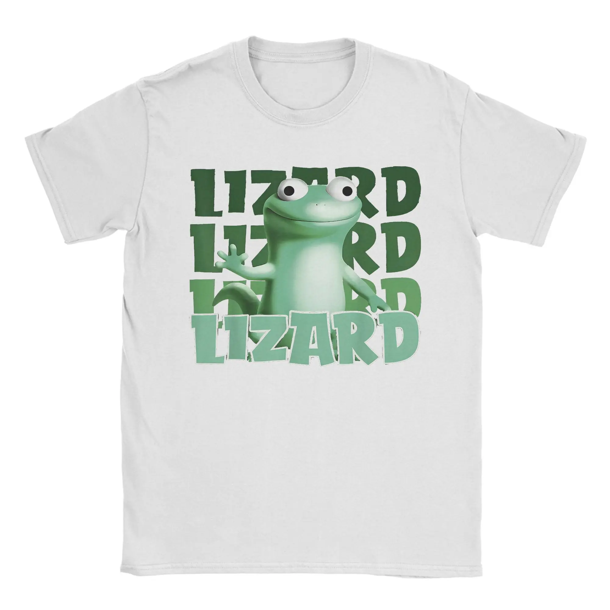Weirdcore Animal Tom Lizard Lizard Lizard T Shirts Men Women 100% Cotton Vintage T-Shirt Round Neck Hoppers Tees Tops Original