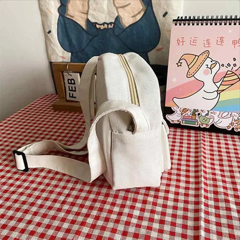 Fashion Small Canvas Crossbody Bags For Women Mini Shoulder Phone Wallet Girl Student Cotton Cloth Mini Female Handbags Flap