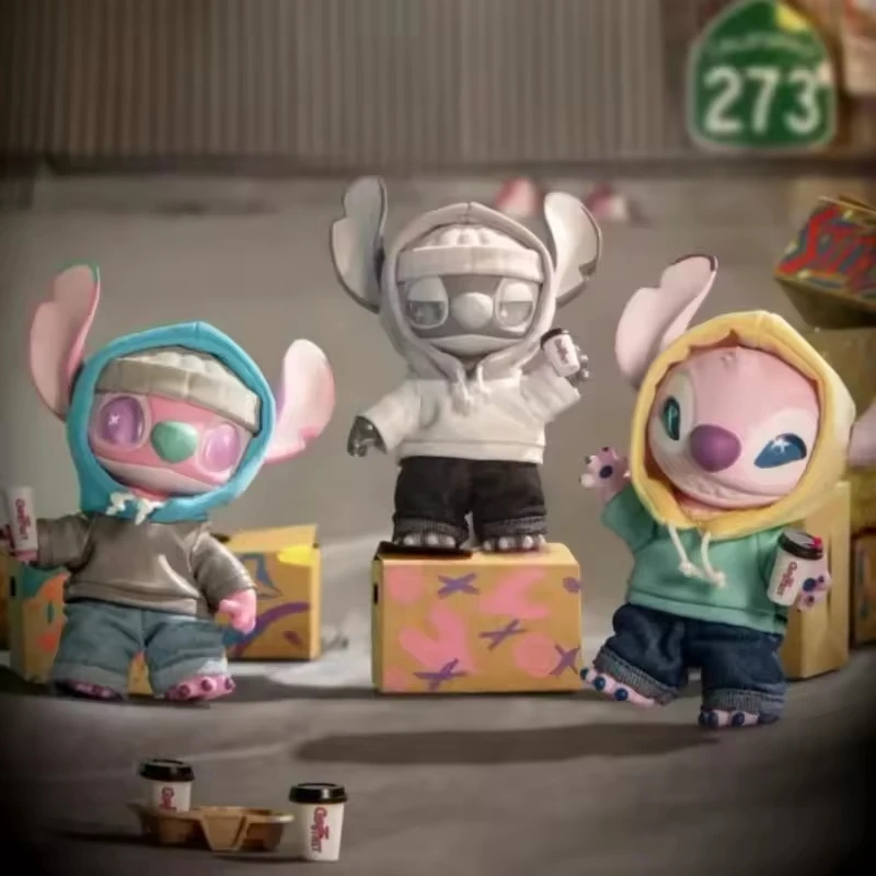 Nuevo juguete MINISO de moda Stitch Gen Z Street Series caja ciega juguetes de vinilo muñeca bonita caja misteriosa bolsa colgante decoración regalo sorpresa