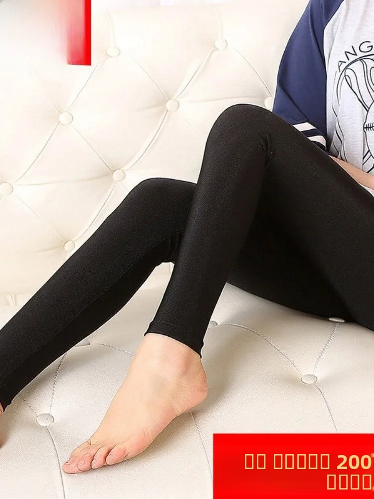 Hochgeschnittene, elastische, dünne Damen-Leggings in großen Größen, schlankmachende Fitnesshose, lange Hose für die Frühlingssaison.