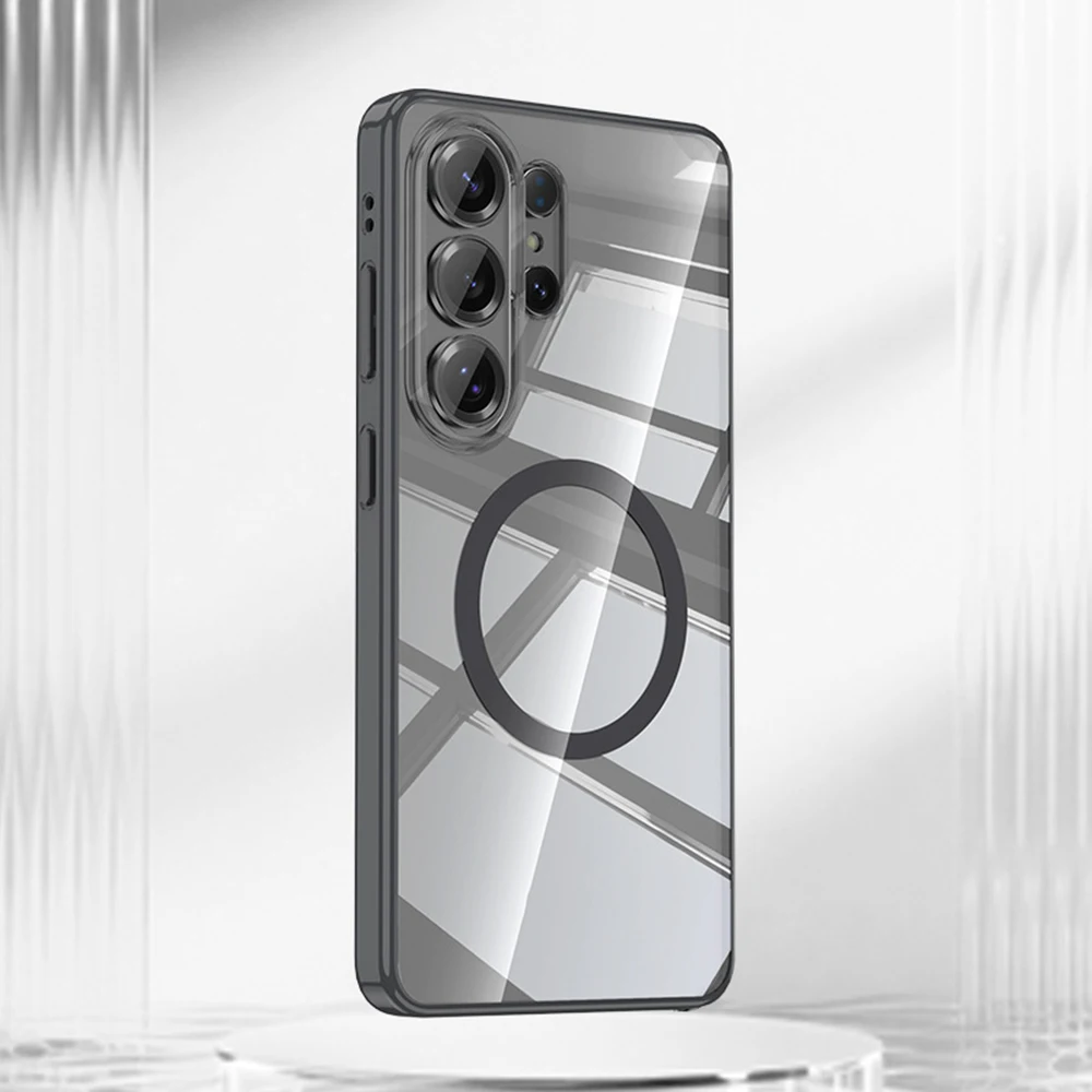 

Для Samsung Galaxy S26/S26 Plus/S26 Ultra: Магнитный противоударный чехол с беспроводной зарядкой и защитой от царапин (военный стандарт)