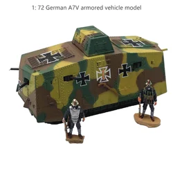 German a7v装甲車モデル、完成品コレクションモデル、1: 72