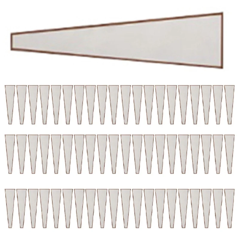 A03F-100Pcs Single Rose Sleeves Flower Wrapping Bag Bouquet Packaging Bags Floral Wrappers For Valentine's Day,White