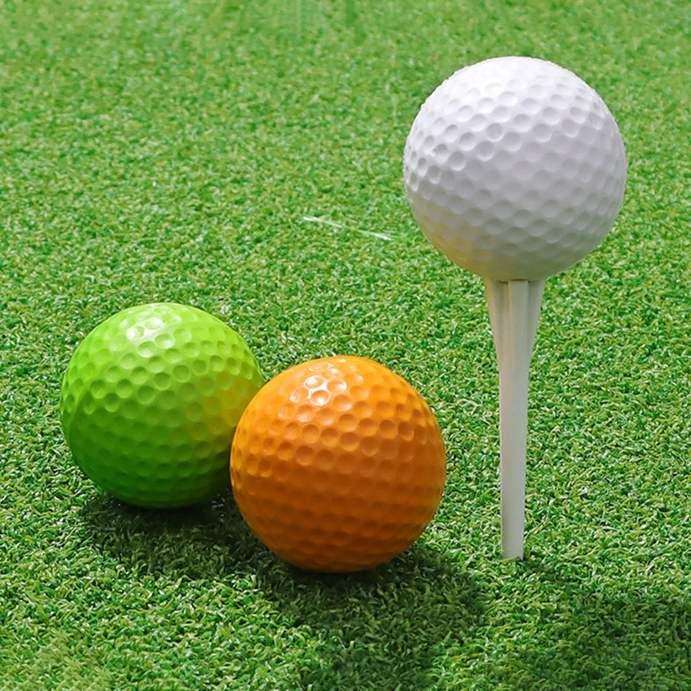 10 قطعة كرات الغولف قابلة لإعادة الاستخدام التدريب الكرة للأطفال البالغين الممارسة المهنية الصغيرة مقاومة للاهتراء ممارسة في الهواء الطلق العرض