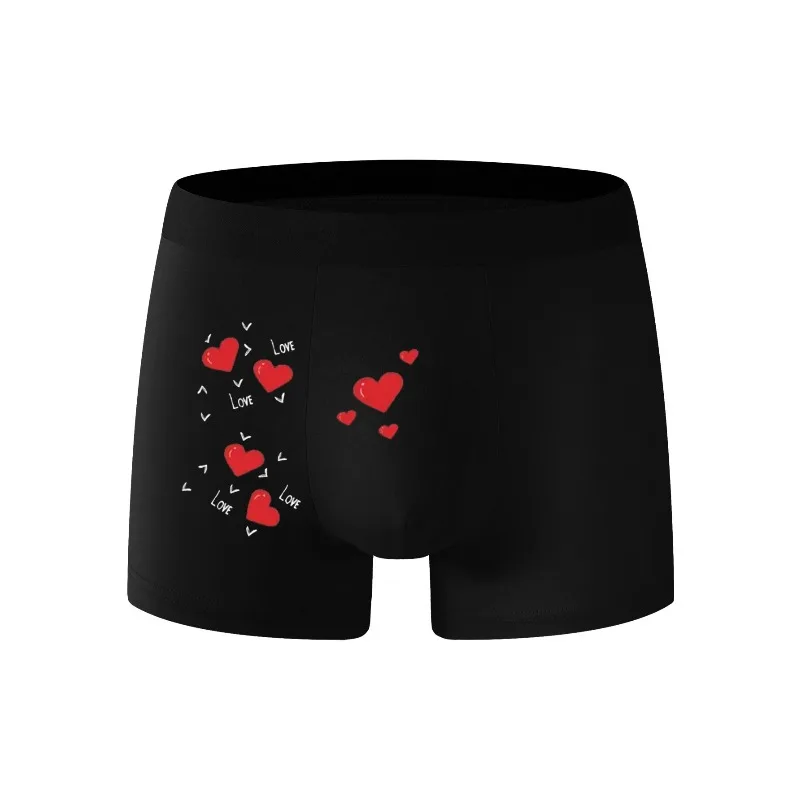 ملابس داخلية رجالية جديدة لصيف 2025: شورت مريح وبسيط على شكل قلب ومناسب بأربعة زوايا. يجب أن تجفيف الرجال بسرعة