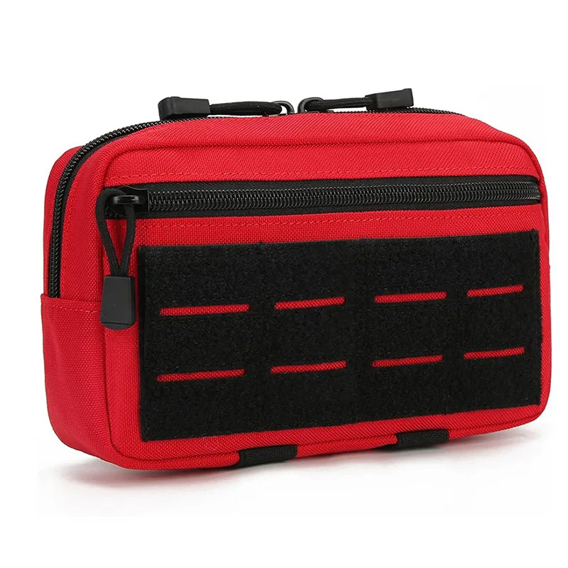 

Тактическая сумка-органайзер Molle, практичная сумка для инструментов EDC с лазерной резкой, горизонтальная модульная сумка, нашивка с американским флагом и брелок для ключей