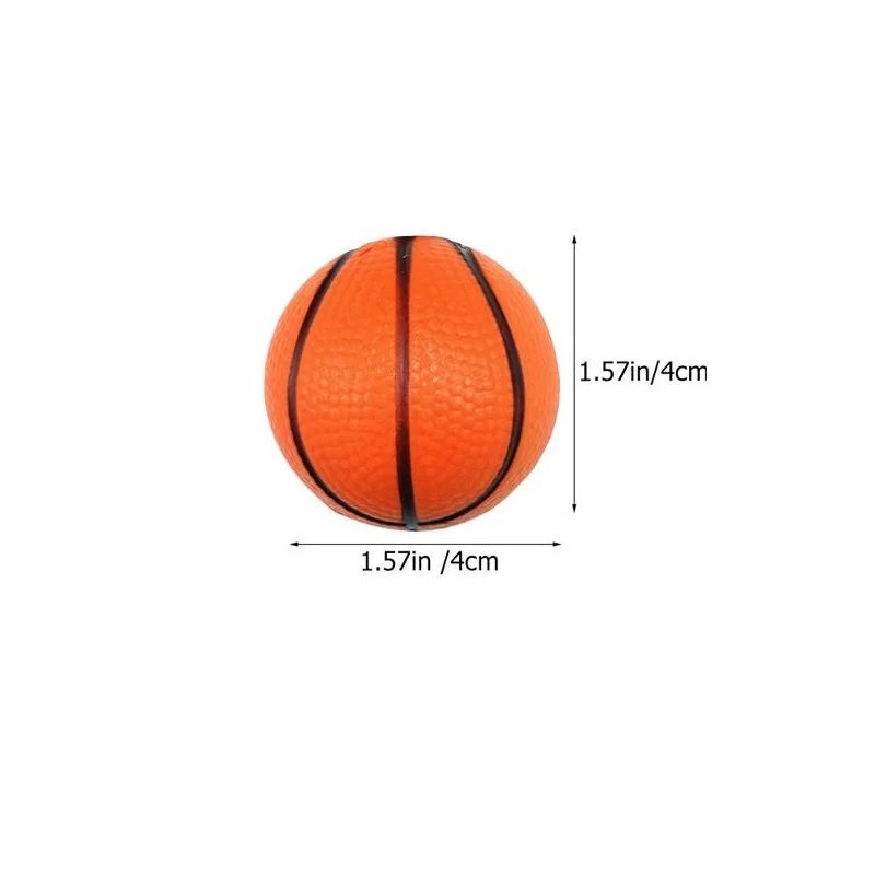 Mini pelota de baloncesto de PU suave para niños, juguetes antiestrés para aliviar el estrés, bolas de goma de espuma suave para apretar, juguetes