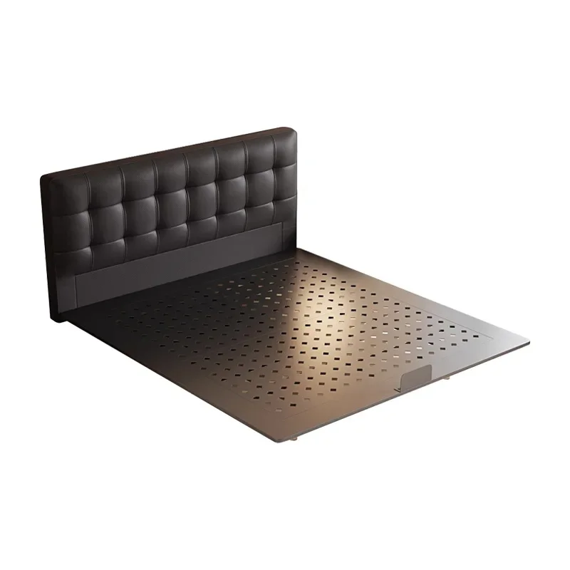 

Italian minimalist leather bed