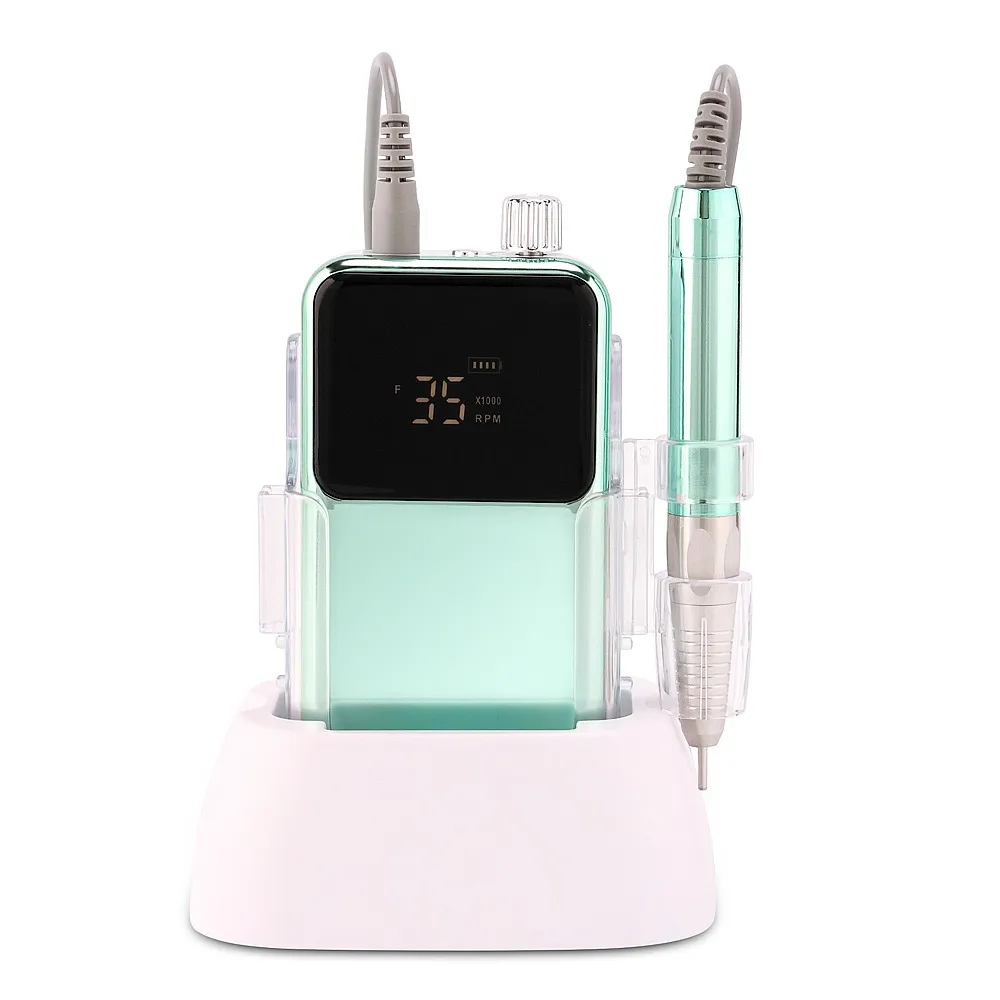 New Color Electroplating Mermaid 35000RPM Portable and Desktop 85w Brushless Quiet Electric Nail Drill Machine for Nail Salon