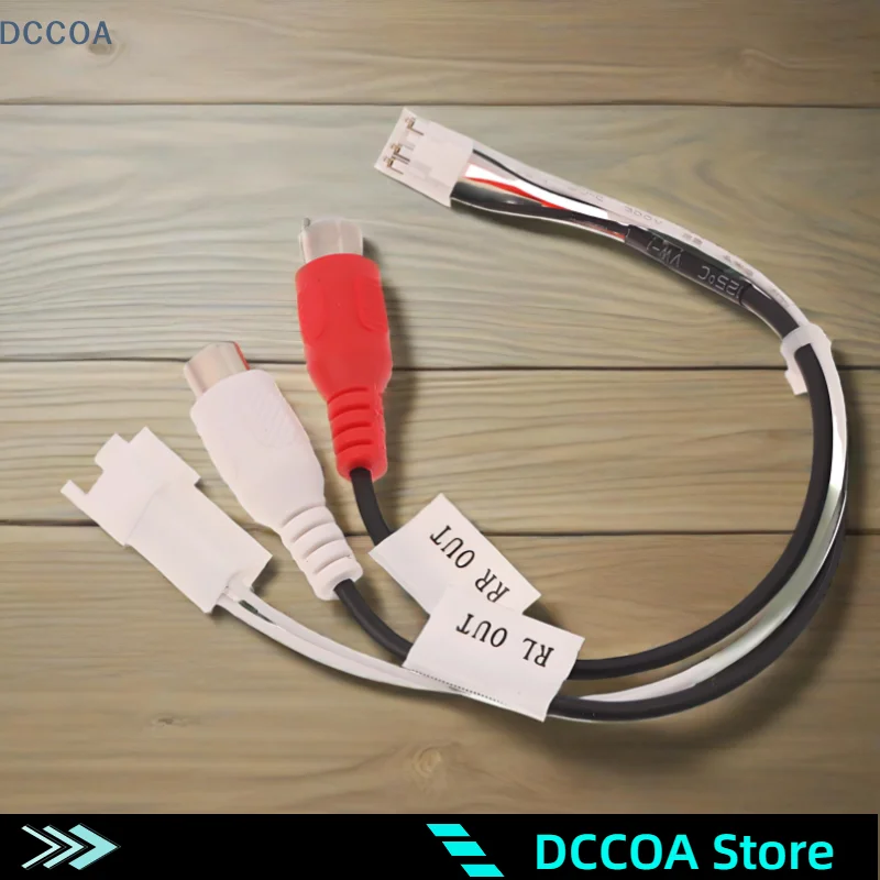 8P RR RL Audio Output Male\Female Plug Cable Android Car Radio Multimedia Universal TS10 TS18 8581 FYT7862S FYT9863