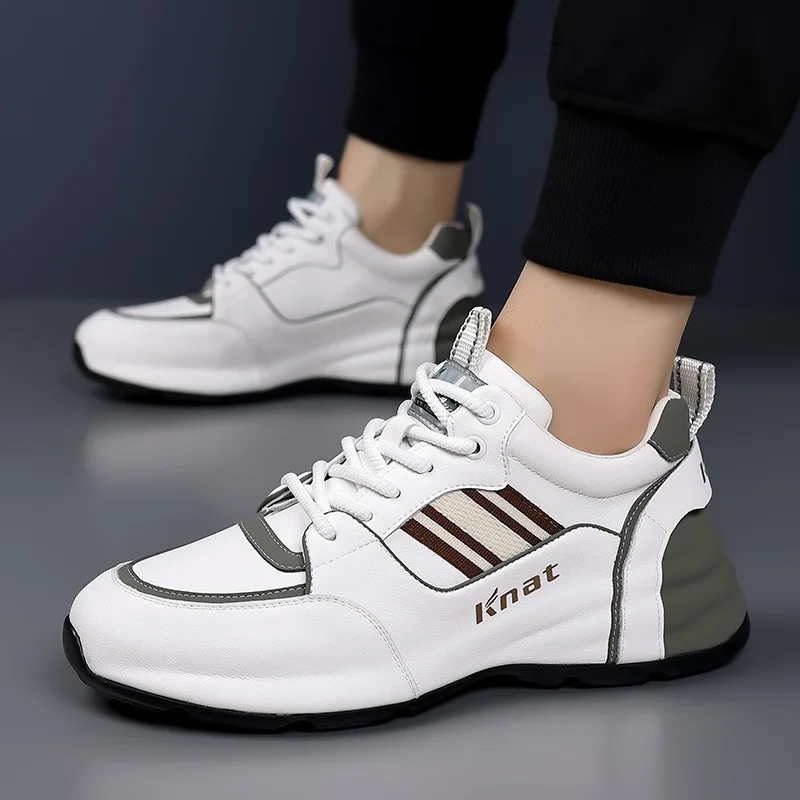 2024 Spring/Summer New Luxury Men's Lightweight Soft Sole Sports Shoes Thick Sole Increase Versatile Casual Shoes sneakers men