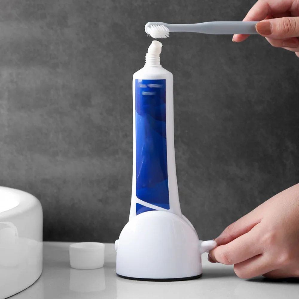 Durable ABS Toothpaste Squeezer White 7.5 * 6 * 5.5cm Toothpaste Dispenser Toothpaste Tube Squeezer Bathroom Countertop