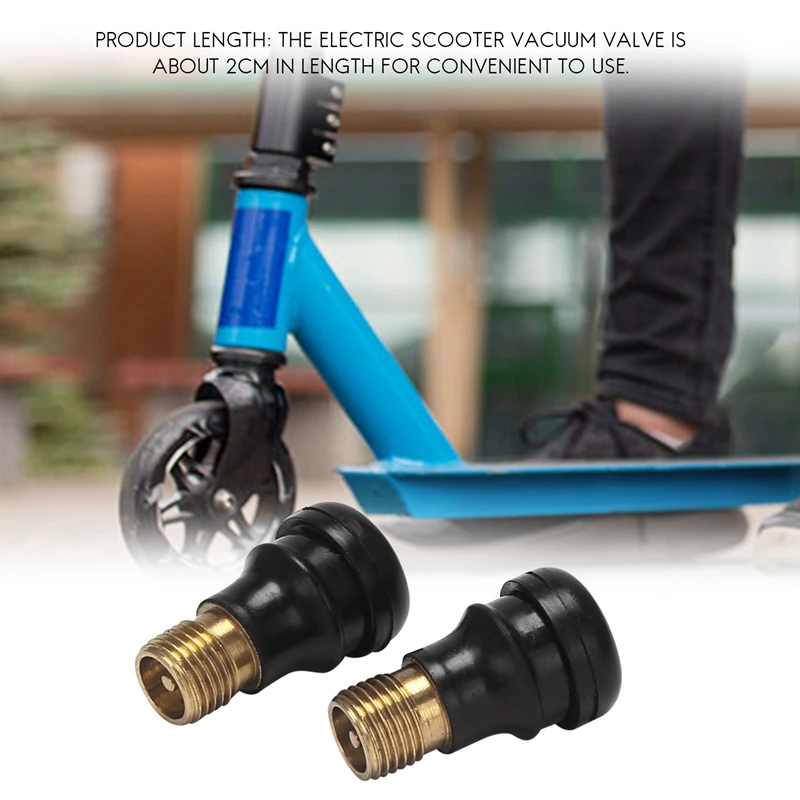 6Pack X(Electric Scooter Tubeless Tire Vacuum Valve 10Pcs Wheel Gas Valve for M365 Scooter Accessories