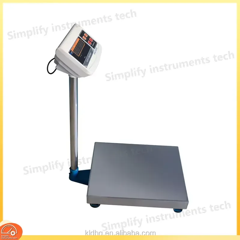 100kg Digital Platform Scale Heavy Duty Weighing Scale for Warehouse Industrial Use Precision Load Cell Balance with LCD