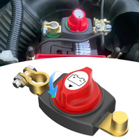 Car Battery Disconnect Switch 275A 2 Position On/Off 12V-48V Power Isolator Cut Off Shut Off for Auto Car RV Boat Truck Vehicle