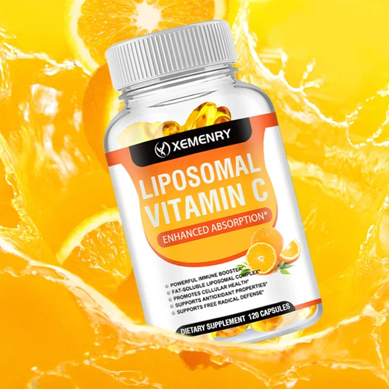 Liposomal Vitamin C All-Natural Supplement - Highly Absorbable Fat Soluble VIT C Collagen Booster