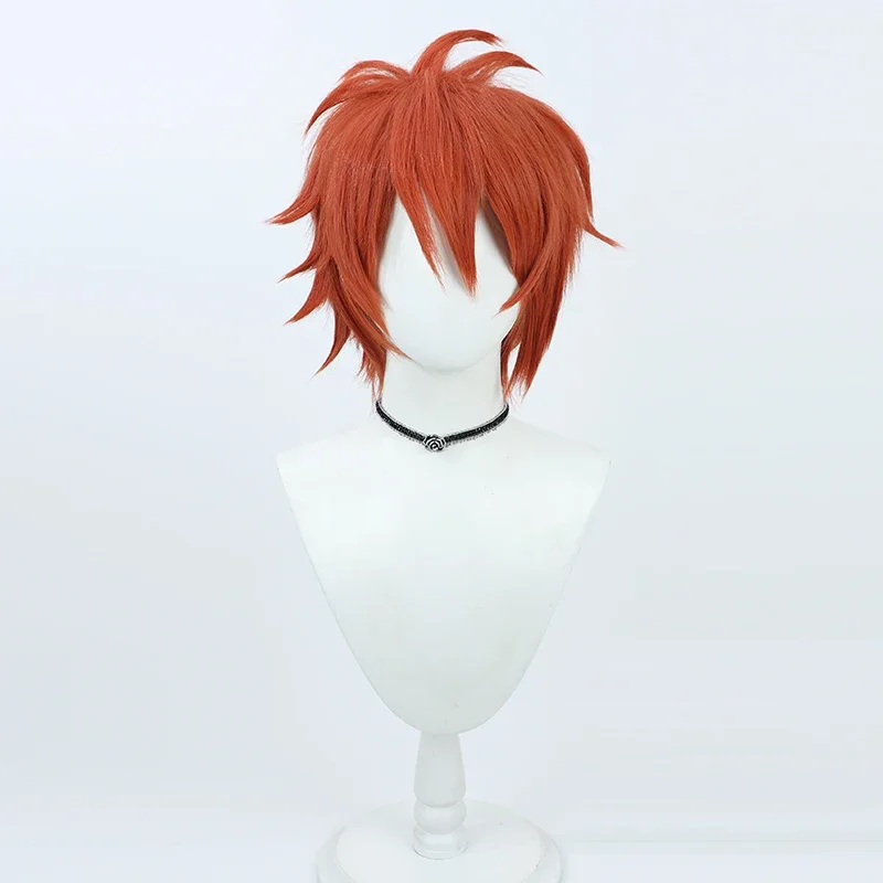 IDOLiSH7 Nanase Riku Cosplay Wig Short Red Heat Resistant Synthetic Hair Halloween Party Carnival Role Play Free Wig Cap