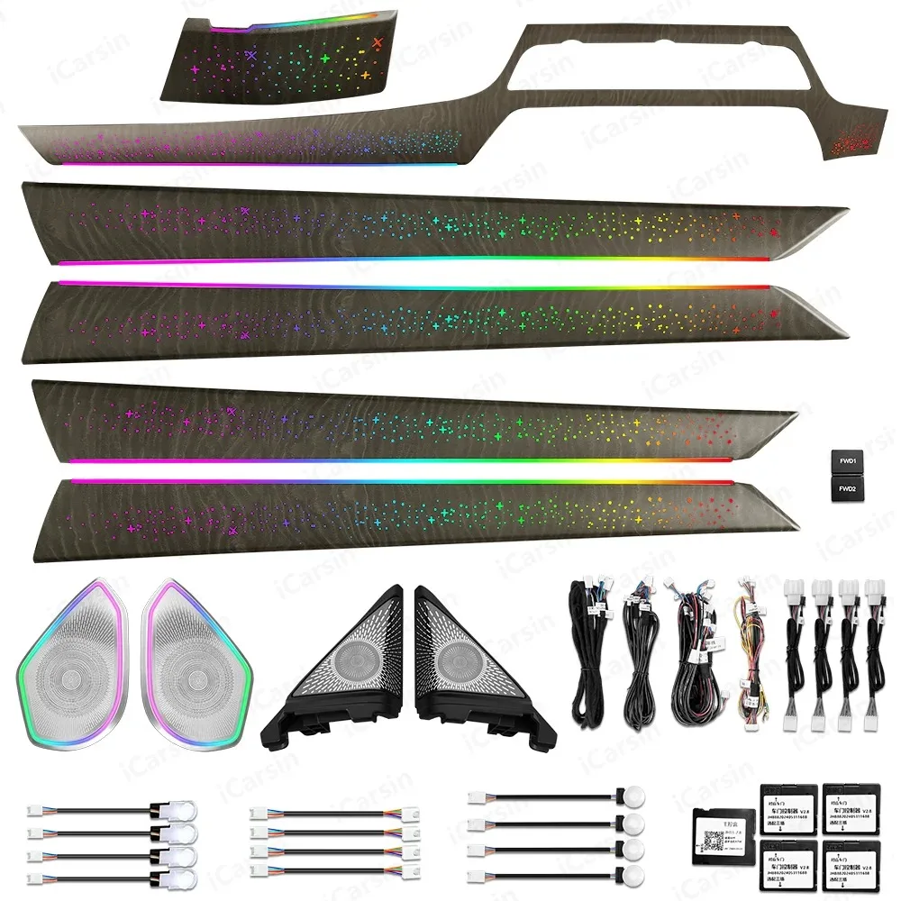 

Обновленное светодиодное освещение салона автомобиля Symphony для Honda Accord 10-го поколения Inspire 2018-2022, аксессуары для атмосферных полос