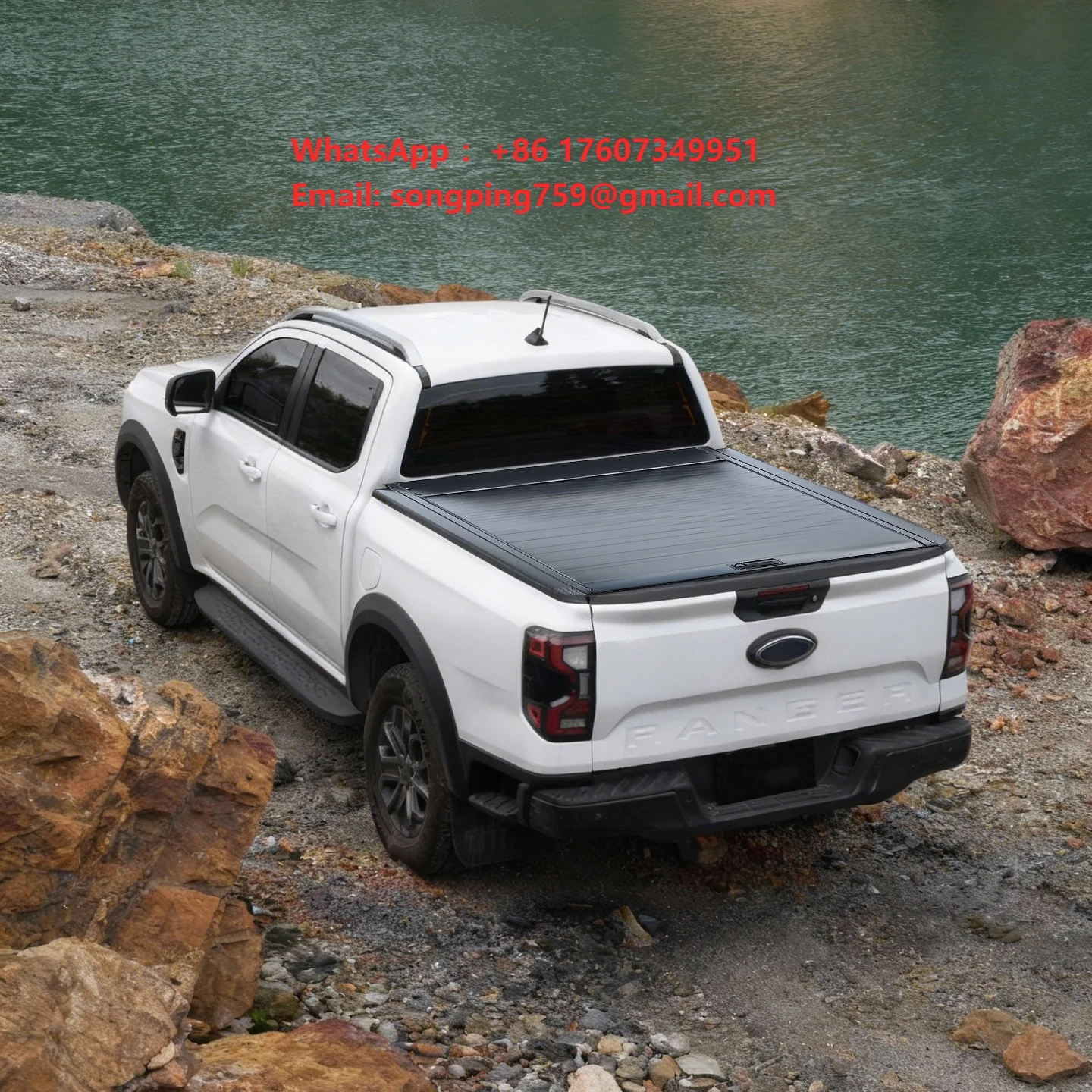 Quick Install Aluminum Retractable Tonneau Cover - 5.5ft Waterproof Roller Lid for Ford F-150 Toyota Tundra Volkswagen Amarok