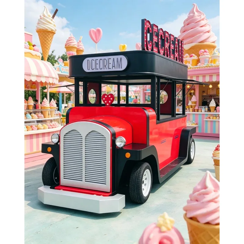 Customize Wholesale Food Truck Customized Mobile Coffee Cart Mobile Bar Trailers Food Kiosk Mobile Restaurant view 6