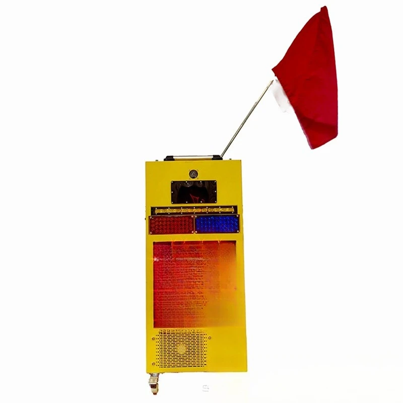 High-speed anti-intrusion early warning system 38 * 22 * 87cm mobile early warning robot, speed measurement sound and