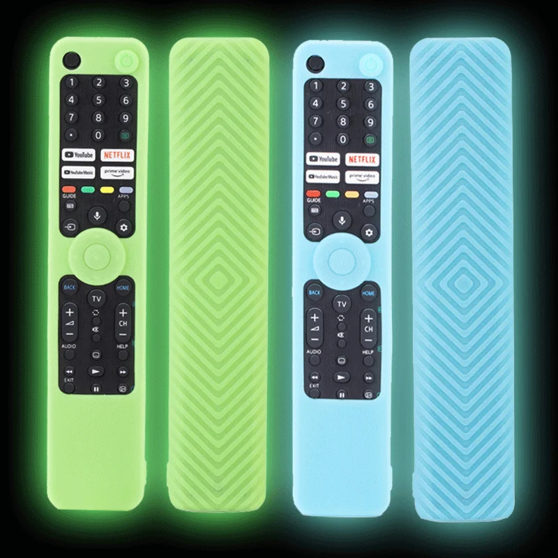 Luminous Silicone Remote Cover Case for Sony Bravia TV Remote RMF-TX500U RMF-TX500E RMF-TX600E Smart Voice Remote Controller