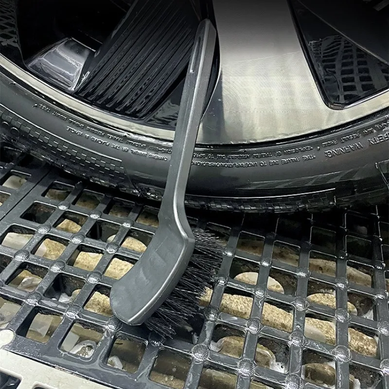 Auto Reifen Felge Pinsel Radnabe Reinigung Pinsel Auto Räder Detaillierung Reinigung Zubehör Schwarz Reifen Auto Waschen Werkzeug – Detail 6