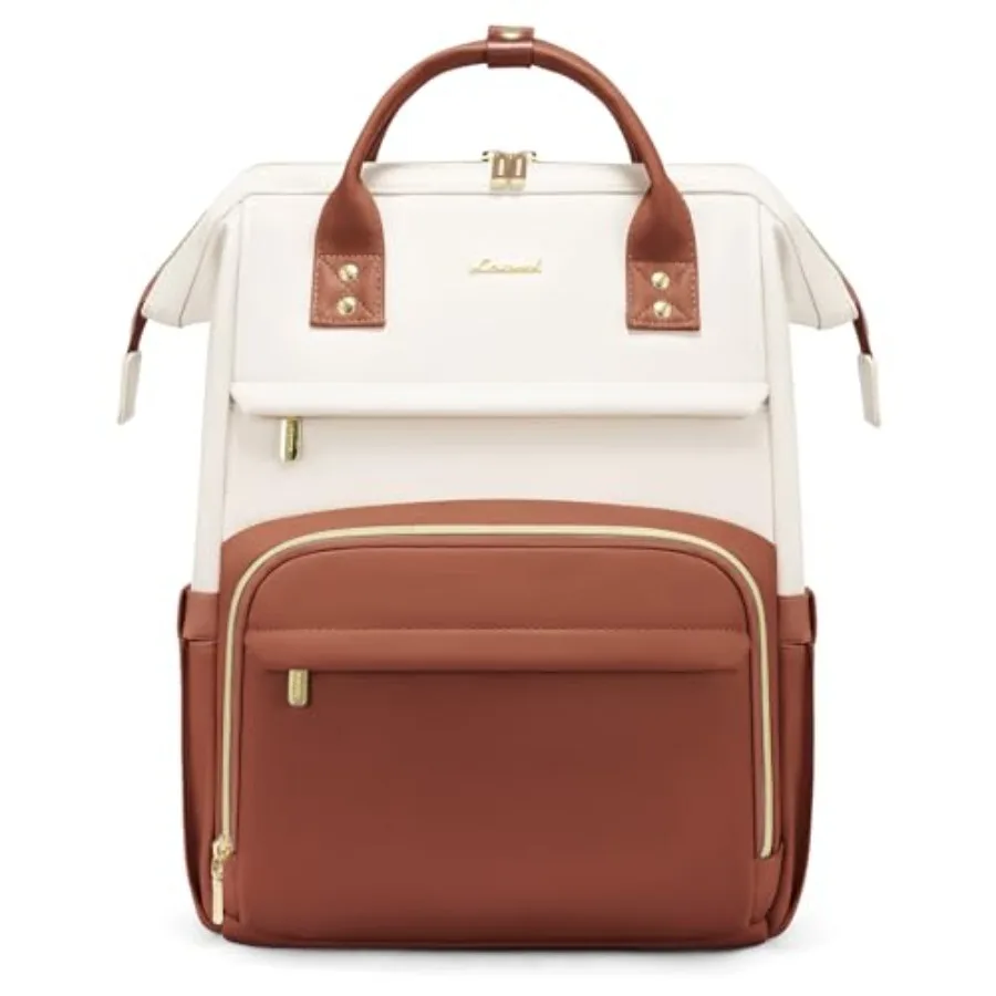 

Leather Backpack for Women, Laptop Backpack, Professional Work and Travel Bag, Women's Laptop Tote