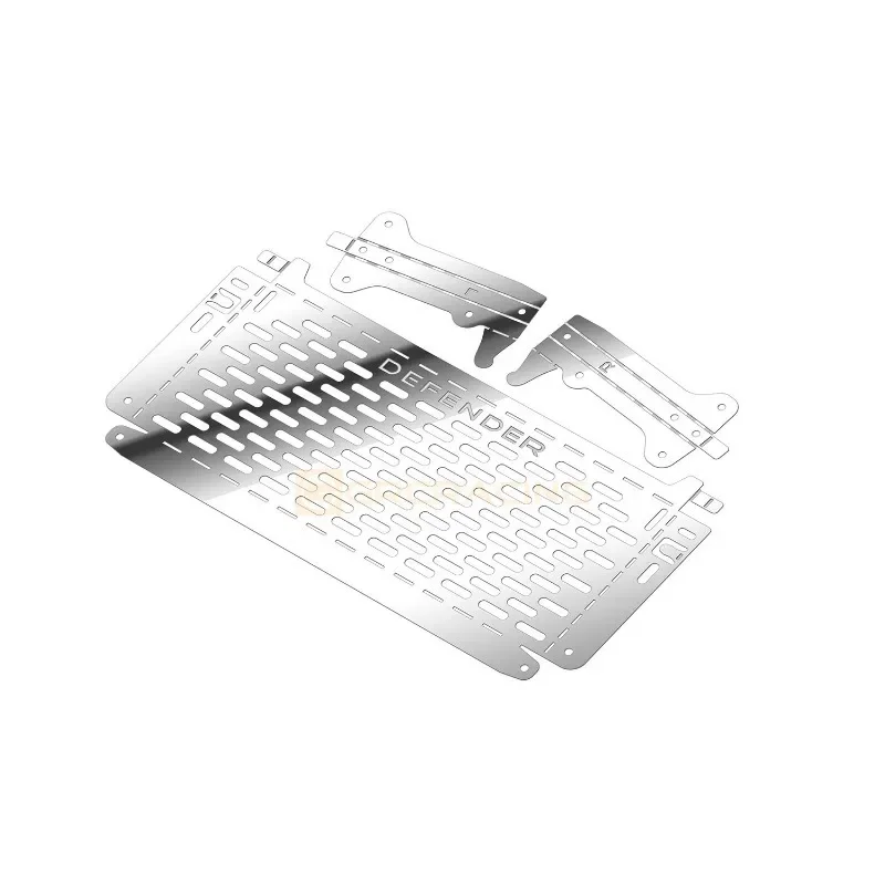 GRC 1/8 Stainless Steel Side Window Foldable Tabletop Tool Table for MJX H8H Defender Upgrade Option Parts G190PS/PB