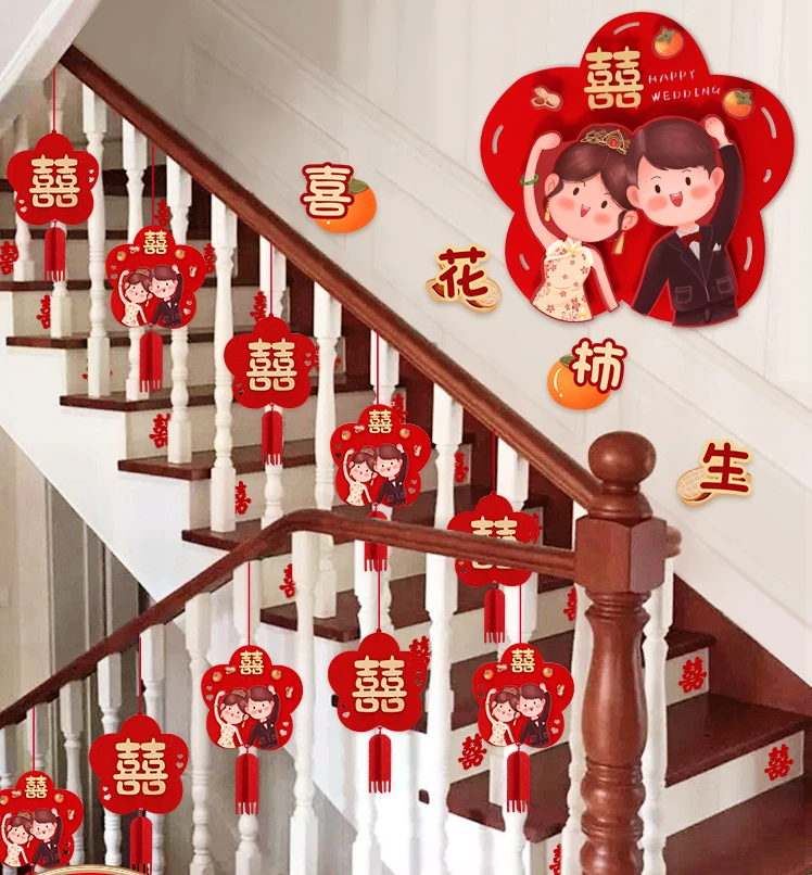 Handrails, stairs, decorations, wedding ornaments, rural areas