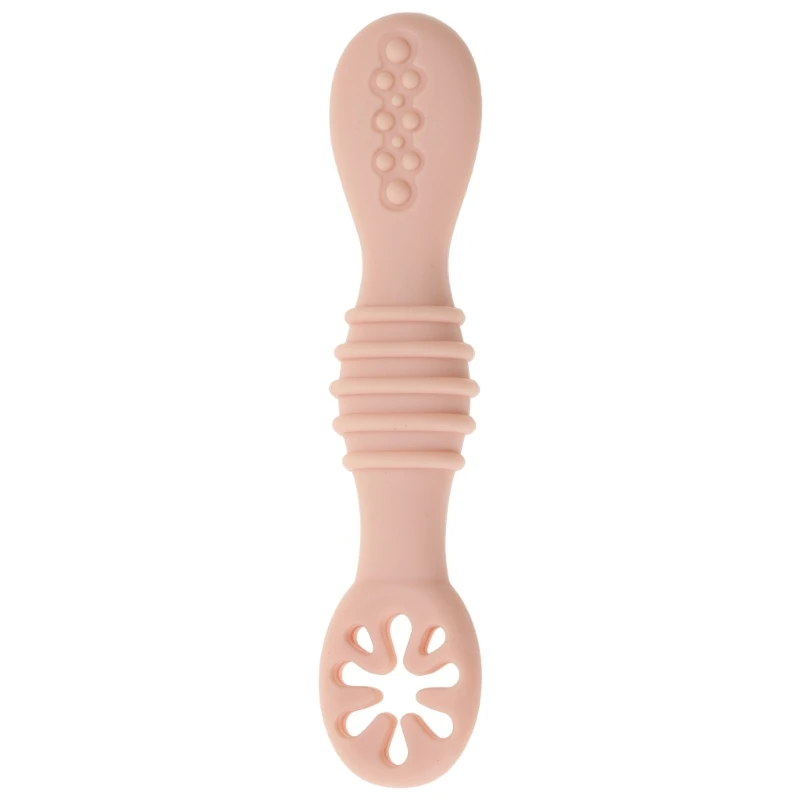 Colher silicone para desmame com led para bebês, utensílios treinamento para aprendizagem alimentação, utensílios