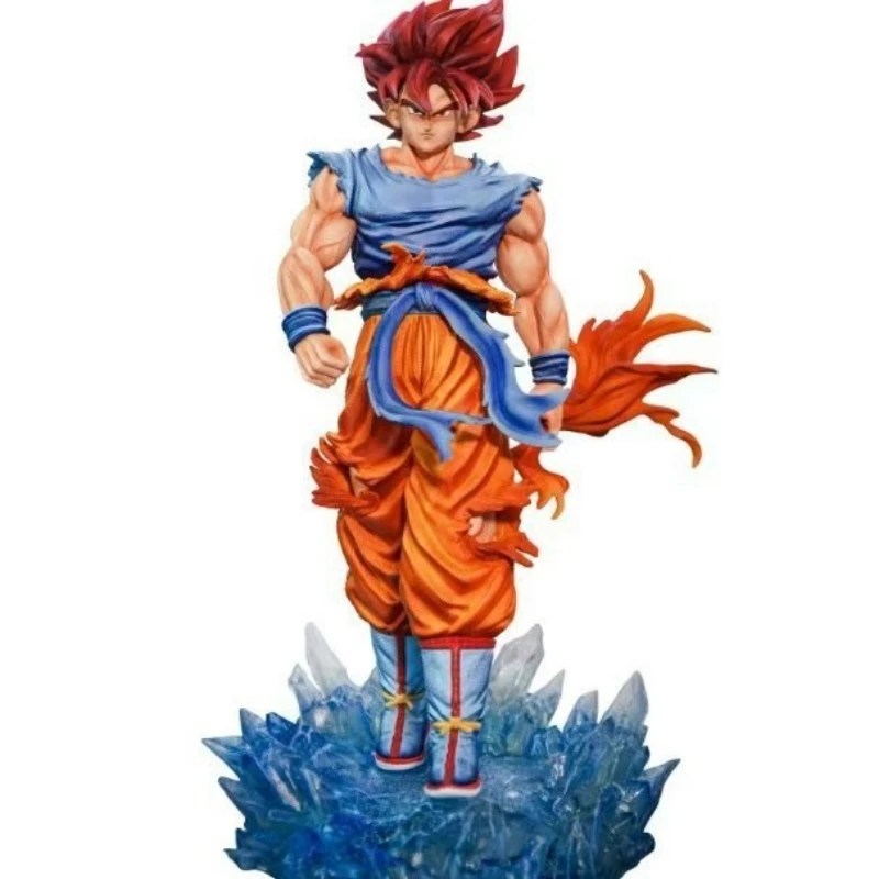 33cm Dragon Ball Goku Double headed Luminescence Figure PVC Action Figures Collection Model Toys Gifts Desk Ornament Gifts