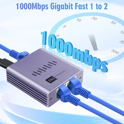 1000Mbps Ethernet Splitter Network Hub Adapter 1X2 1X3 1X4 RJ45 LAN Extender for PC Laptop Router Switch Works At The Same Time