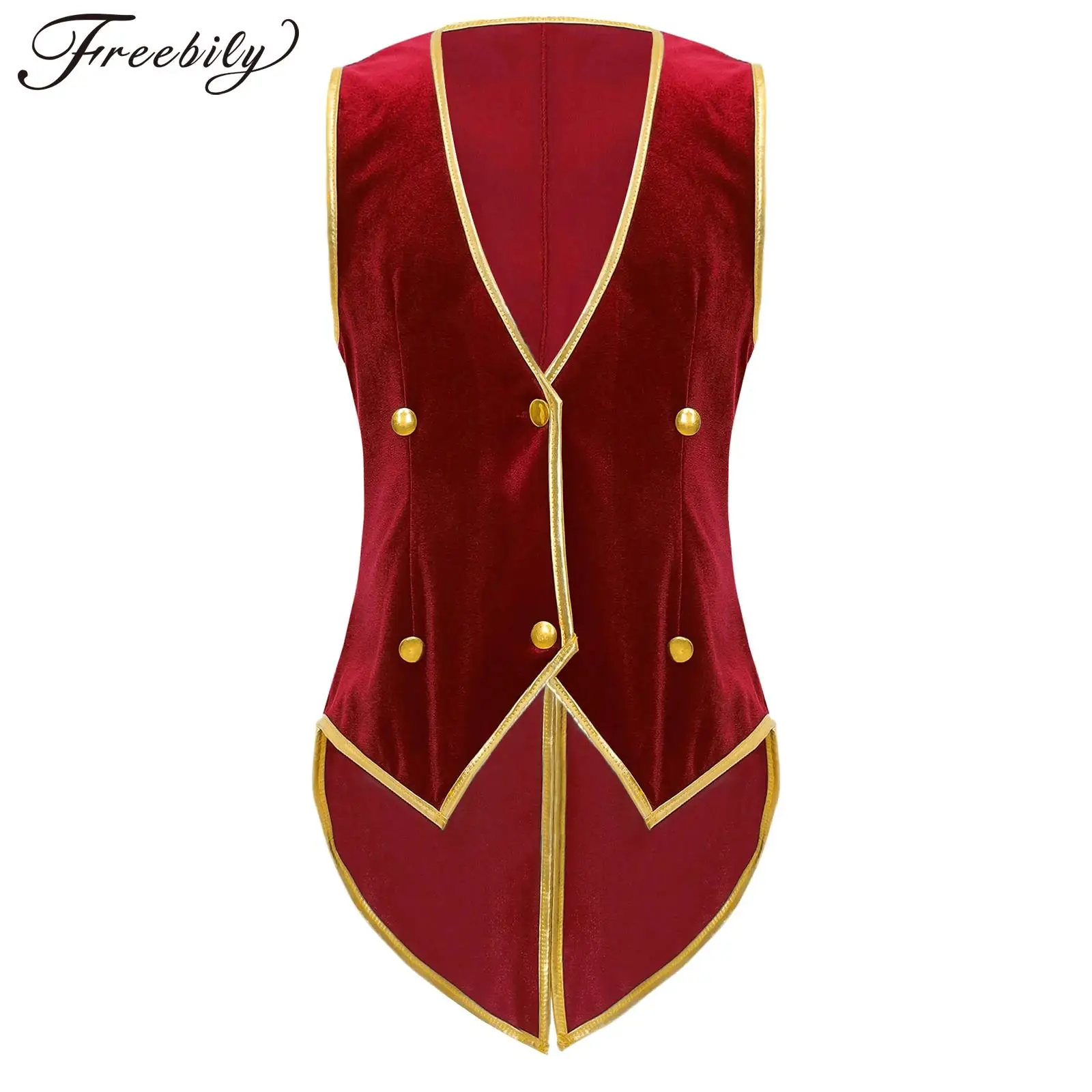 Kids Boys Medieval Victorian Tailcoat Gentleman Tuxedo Vest Steampunk Vintage Jacket Coat Halloween Cosplay Dress Up Costume