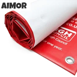 AIMOR-DIY Custom Advertising Size Picture Design Background Print PVC Outdoor Spray Cloth Banner Vinyl/Fabric Banne Vinyl Banner