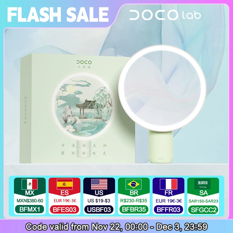 DOCO Table specchio per il trucco LED Light Dimmer continuo Ultra Clear Beauty Chinoiserie classico adorabile regalo di alta qualità