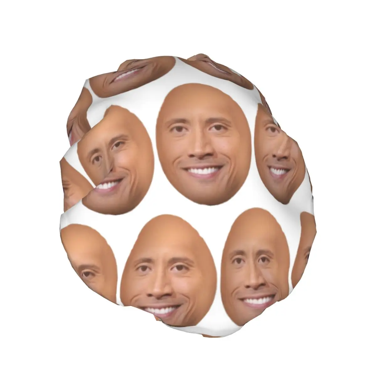 Dwayne The Rock Johnson Meme Shower Cap Women Double Layer Waterproof Bath Caps for Long Hair