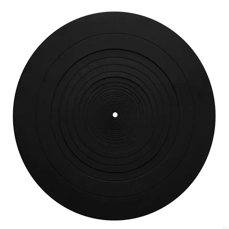 R91A 12 inch Bàn Xoay Đĩa Thảm Cao Su Silicone Bàn Xoay Slipmat Pad cho Tất Cả cho Vinyl Ghi Người Chơi Đen