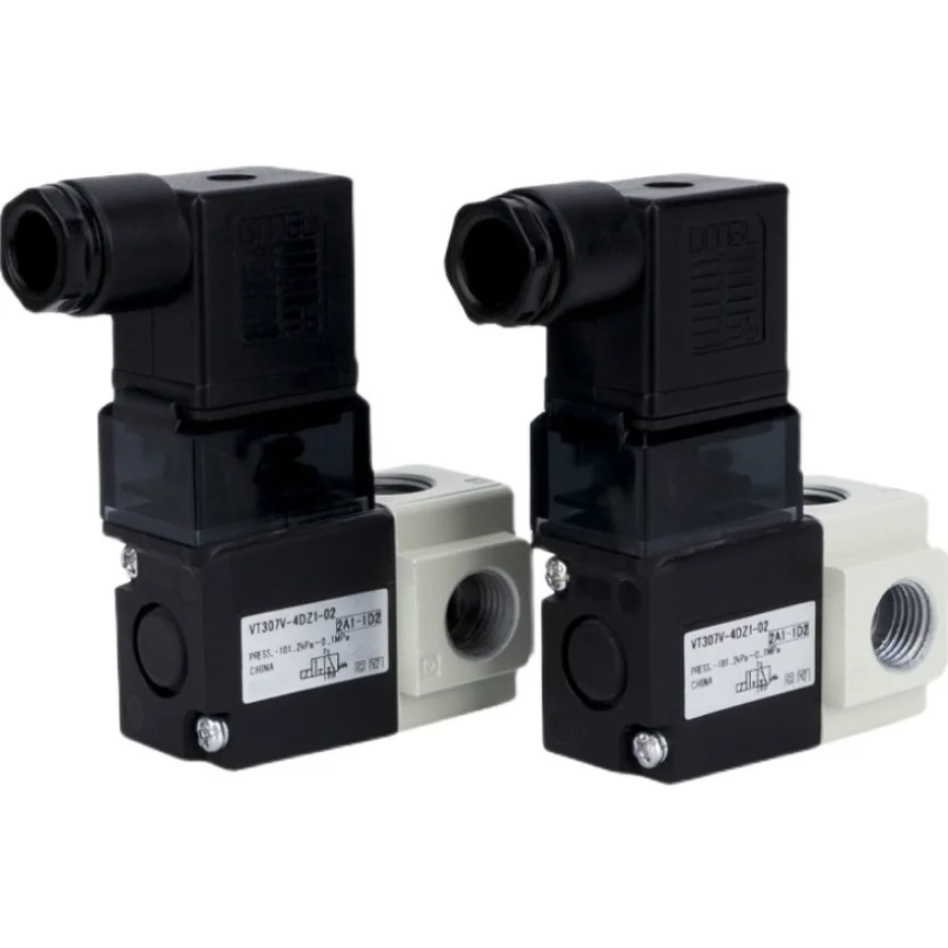 Pneumatic two-position three-way Socket-Type High Frequency Vacuum Negative Pressure Solenoid Valve VT307-3D1/4D1/5D1-01/02