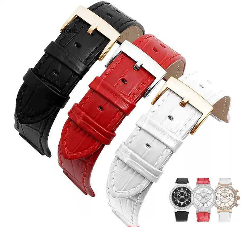

Watch Band For Swarovski High qualityGenuine leather Watch Band Women 5027127 5027131 5080602 5096008 Series 21mm-14mm