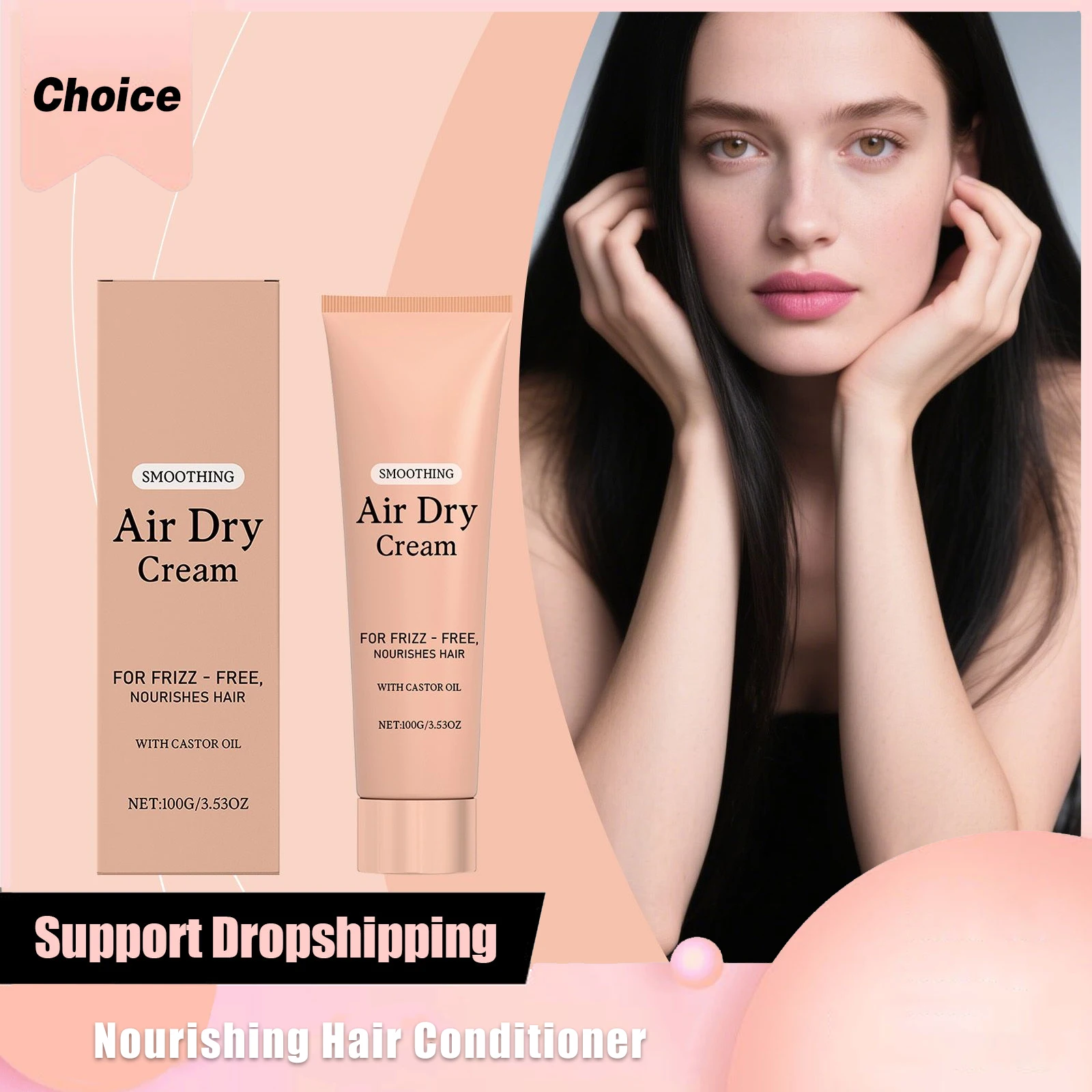 

Castor Oil Hair Softening Care Cream Reduce Dryness Repair Damage Strengthen Hair Roots Soothe Scalp Nourishing Hair Conditioner