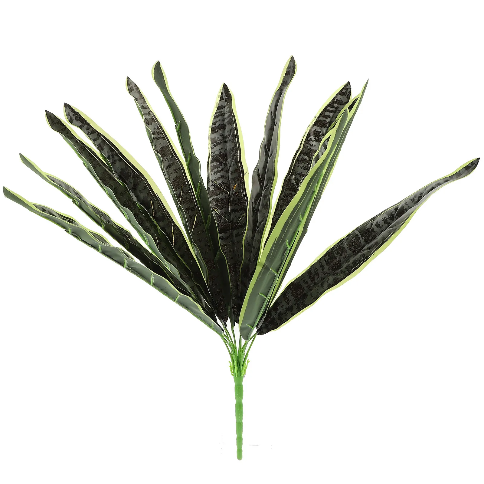 Planta de Serpiente Artificial en Maceta, Sansevieria de Plástico, Bonsái Artificial, Adorno para el Hogar, Oficina, Hotel, Decoración, Bonsái Falso de Planta de Serpiente