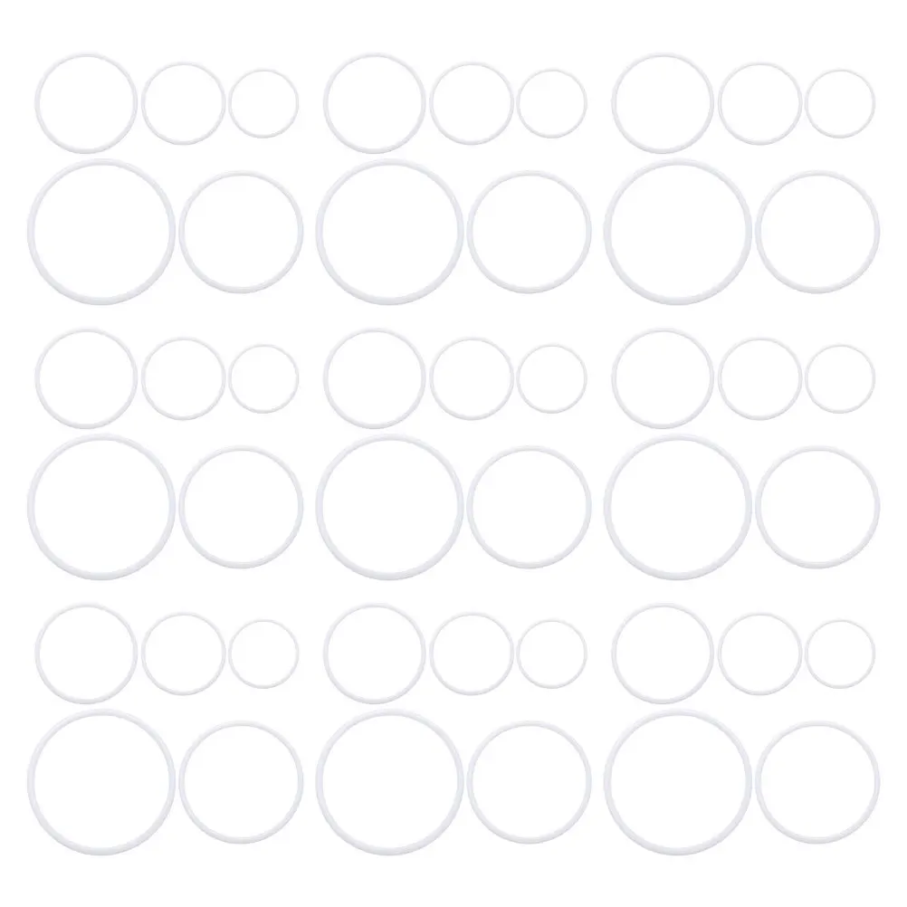 

60Pcs Plastic Hoop Rings Round for Crafting DIY Dream Catchers Home Car Wedding Decor Macrame Charms Craft Making Supplies
