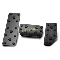 Black Car Automatic Footrest Brake Gas Pedal Cover For Subaru Crosstrek XV Impreza Forester Ascent Legacy Outback