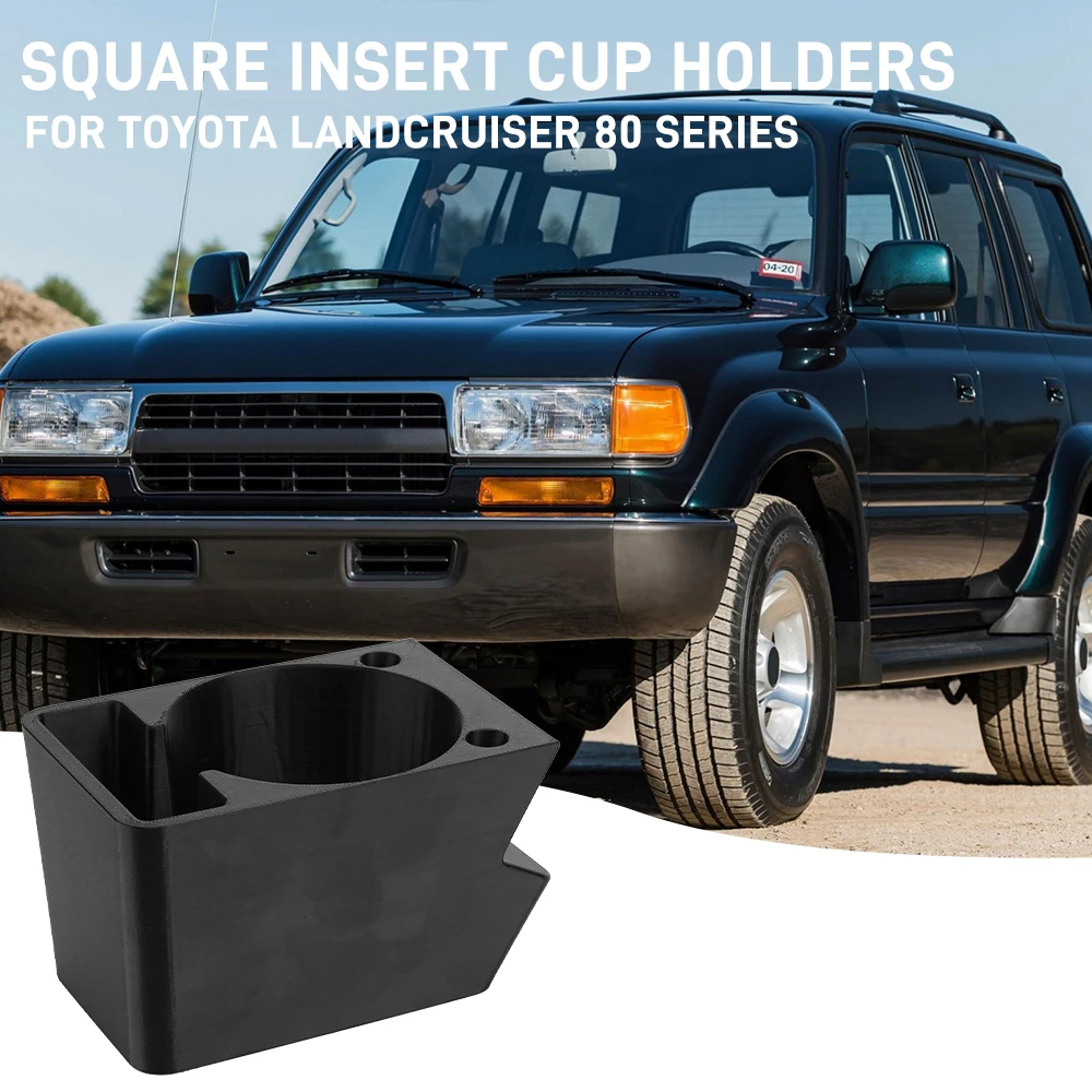 Porte-gobelet adapté à la Toyota Landcruiser série 80, 1/2 pièces, porte-gobelets pour boissons, accessoires d'intérieur automobile