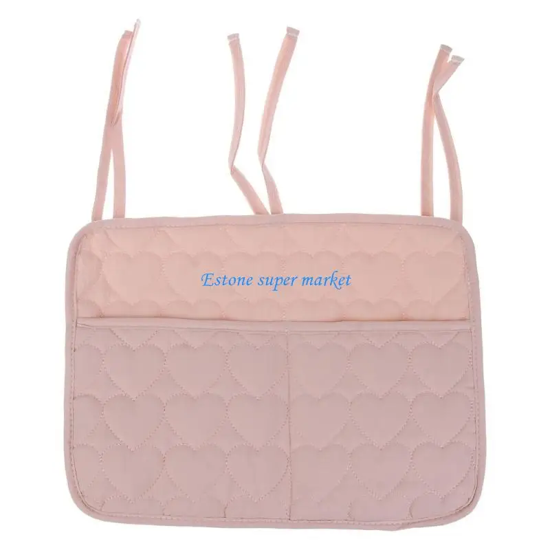 

090B Baby Crib Bag Nappy Bag Bedsides Baby Product Storage Bag Crib Bedding