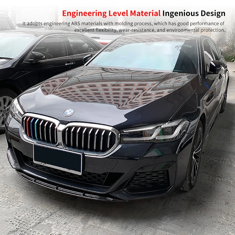 

For BMW 5 Series G30 G38 525 530 2018-2023 Car New Adjustable Accessories Front Bumper Splitter Lip Body Kit Spoiler Chin Plate
