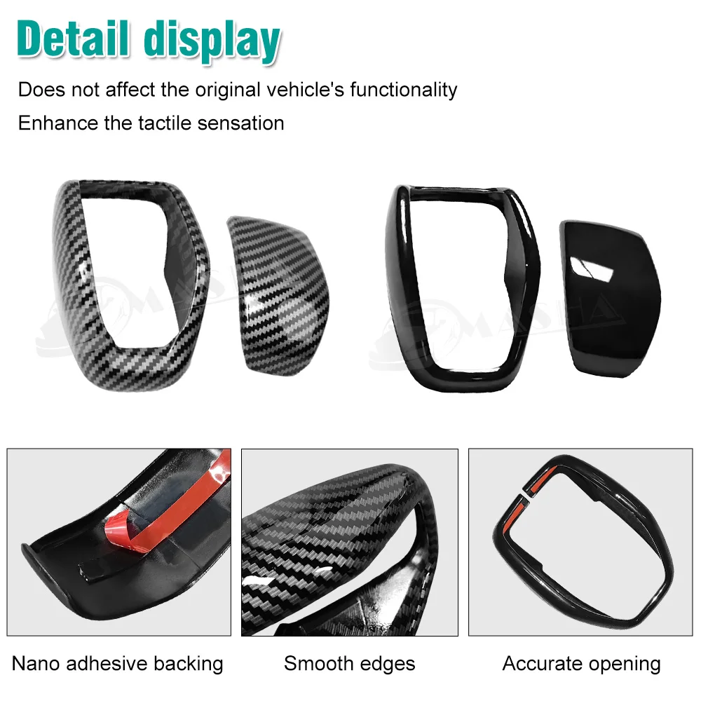 For Toyota RAV4 2019 2020 2021 2022 2023 2024 RAV 4 XA50 Hybrid Accessories Car Gear Shift Knob Gear Head Cover Trim