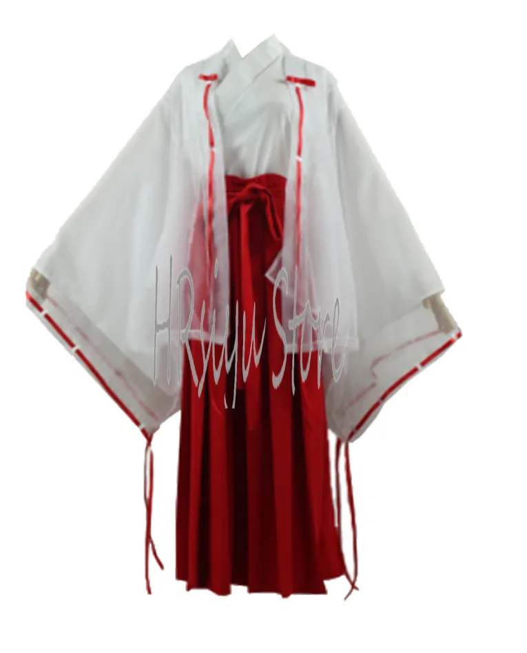 

Anime Women's Cosplay Kikyou Kimono Full Set Costume Halloween Costume Customize your size
