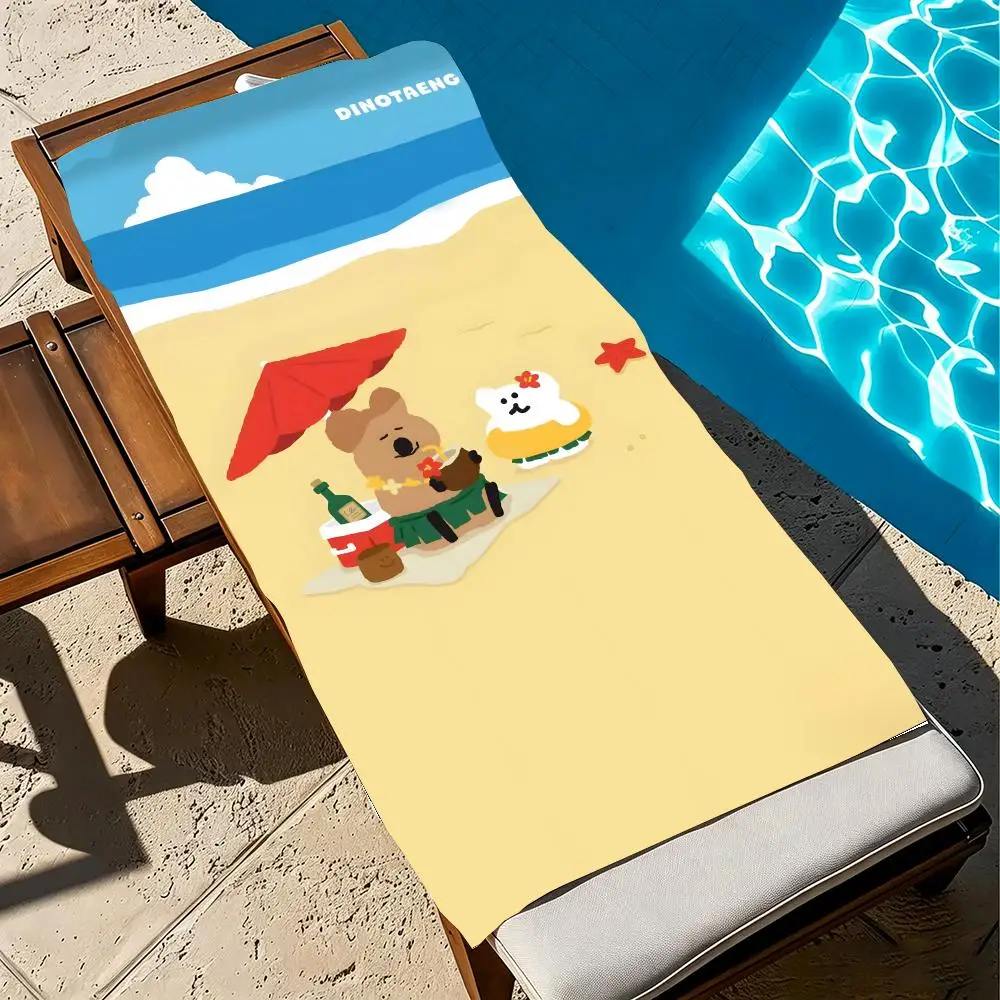 Character DINOTAENG Towel Towel beach towel, quick drying absorbent bath towel for Swim,Gym,Camping,Outdoor hot